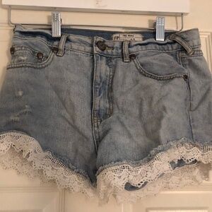 Free People Jean Shorts